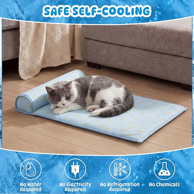 DoubleFill 4 Pack Cooling Pet Mats 15.7" x 23.6" Cooling Dog Beds - Image 5