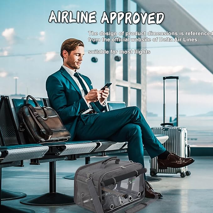 Bird Carrier Airline Approved, Bird Travel Cage - Image 2