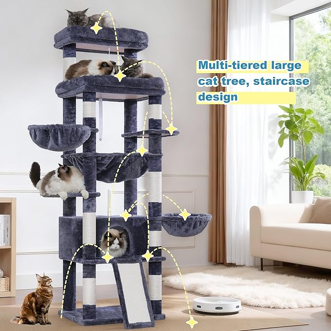 Hey-brother Cat Tree Tower, Scratching Posts - Image 7
