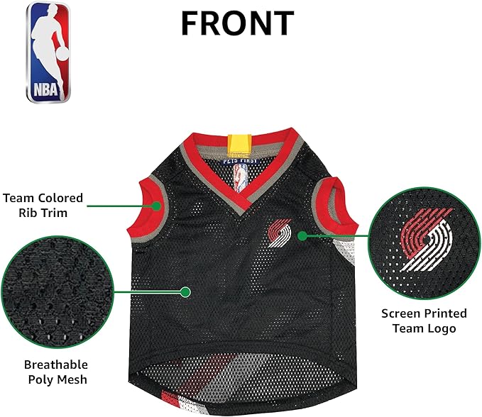 Pets First NBA Portland Trailblazers Dog Jersey, Medium- Tank Top Basketball - Image 5