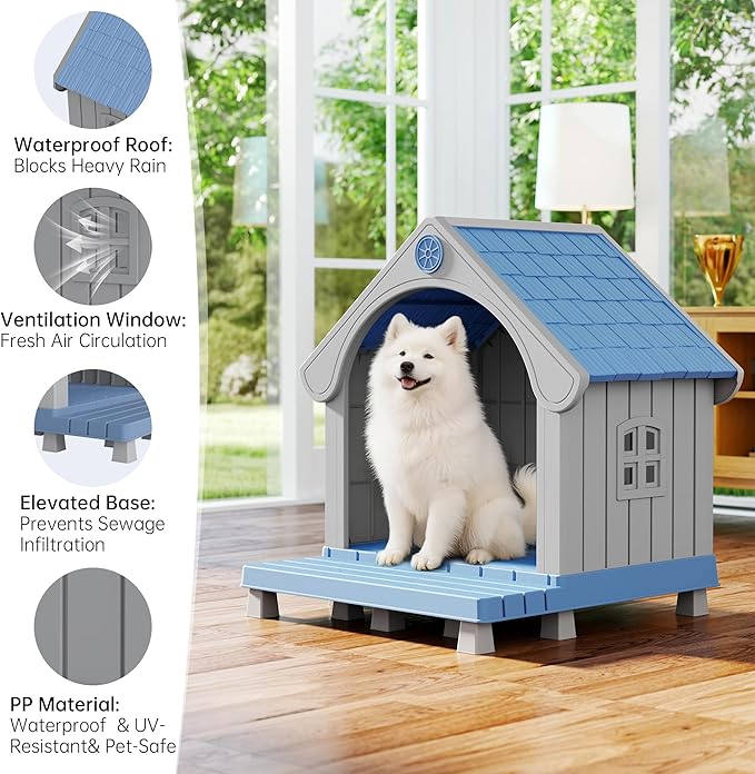Bifanuo Dog House Outdoor Weatherproof - Image 3