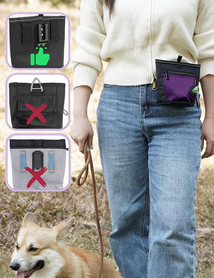 Gobeigo Dog Treat Pouch and Training Clicker, Upgrade Two Magnetic Closure to - Image 4