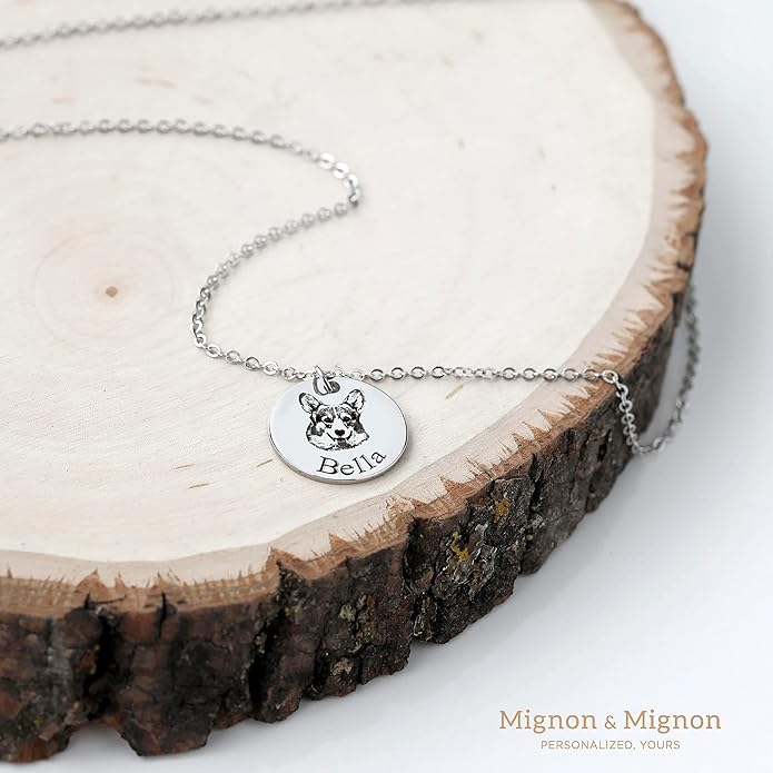 MignonandMignon Personalized Pet Portrait Necklace – Custom Jewelry Gift - Image 6
