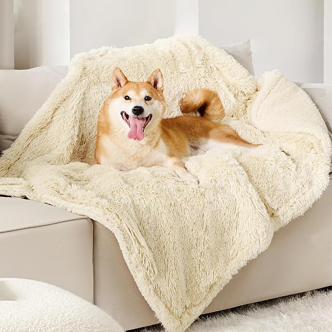 Bedsure Dog Blankets for Large Dogs, Fluffy Waterproof Dog Blanket for Couches by Unknown