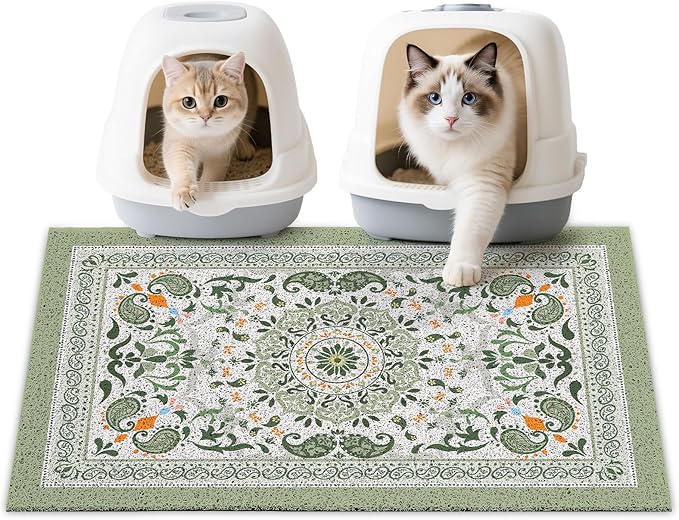 Unicorn Catcher Cat Litter Mat 33" x 22" Non-Slip Litter Box Mat Washable by UnicornCatcher