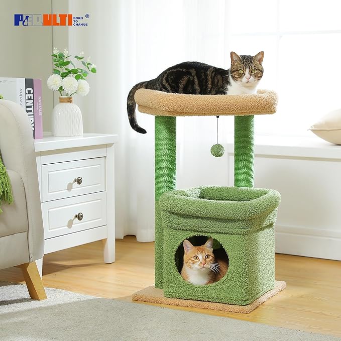 PEQULTI Cat Tree Cactus Cat Tower - Image 8