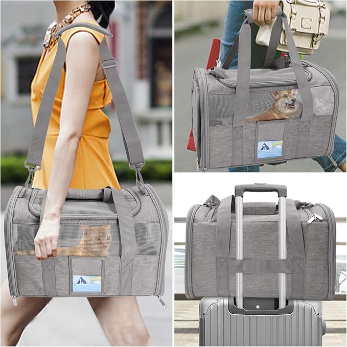 Refrze Cat Carrier for Large Cats 20 lbs, Medium Cat Under 25 lbs, Dog Carriers - Image 7