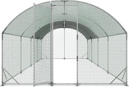 VEVOR Large Metal Chicken Coop, Walk-in Chicken Run House - Image 9
