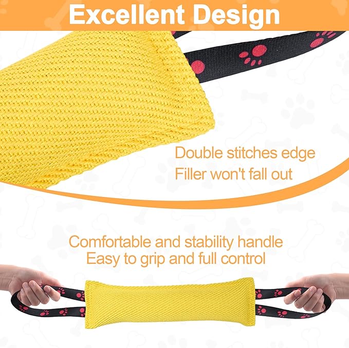ToLanbbt Dog Tug Toy Bite Jute Pillow Pull Toy - Image 4