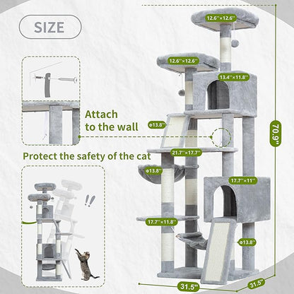 Gitelsnour Cat Tree for Indoor Cats, Sturdy Cat Tree House - Image 8