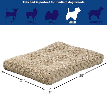 MidWest Homes for Pets Medium QuietTime Deluxe Mocha Ombré Swirl Plush Pet Bed - Image 5