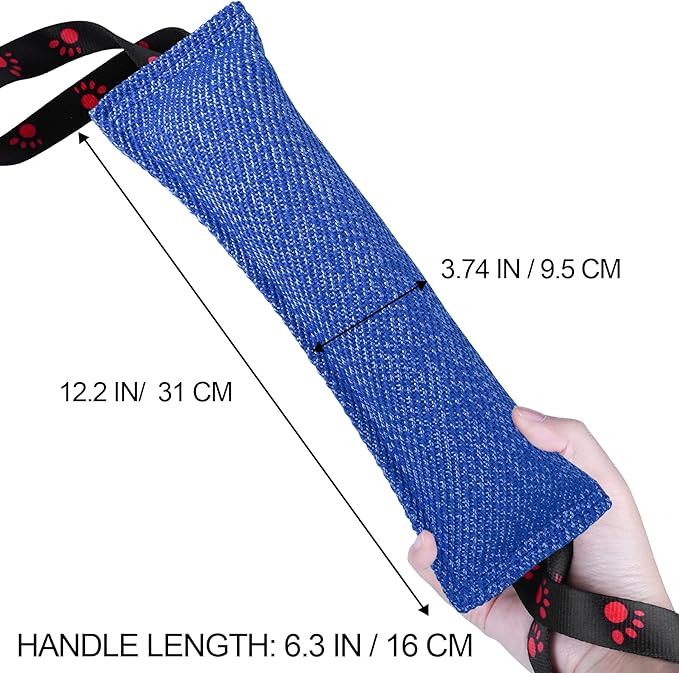 ToLanbbt Dog Tug Toy Bite Jute Pillow Pull Toy - Image 2