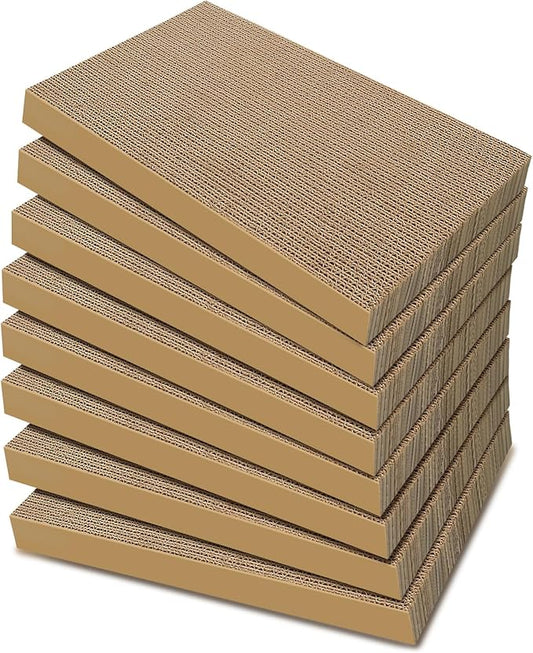Cat Scratchers 8 Packs Refill Cat Scratching Pad Cardboard by AGYM