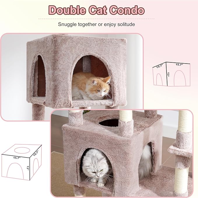 Heybly Cat Tree, 76-Inch Tall Heavy Duty Cat Tower - Image 6