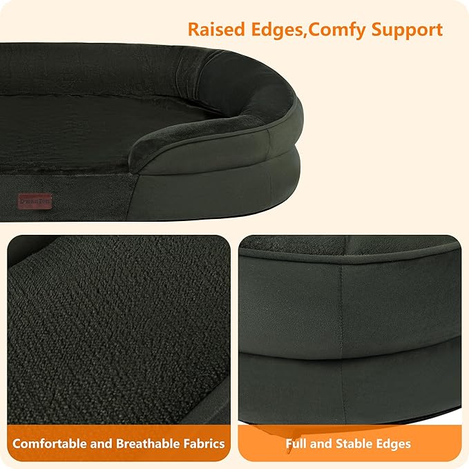 Dwanton Orthopedic Dog Bed for Medium Dogs - Image 5
