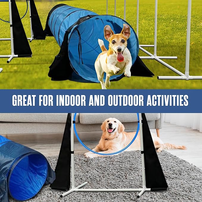 Houseables Dog Agility Course Backyard Set, Dog Agility Equipment, Obstacle - Image 6