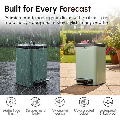 Small Dog Poop Trash Can Outside – 6L/1.6 Gallon Dog Small Trash Can - Image 7