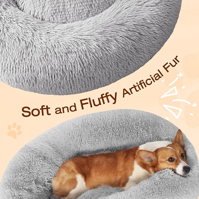 JOLLYVOGUE Dog & Cat Bed, Calming Anti-Anxiety Pet Bed - Image 3
