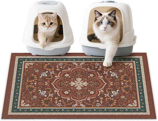 Unicorn Catcher Cat Litter Mat 33" x 22" Non-Slip Litter Box Mat Washable by UnicornCatcher