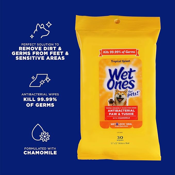 Wet Ones for Pets Paw and Tushie Dog Wipes - Image 2