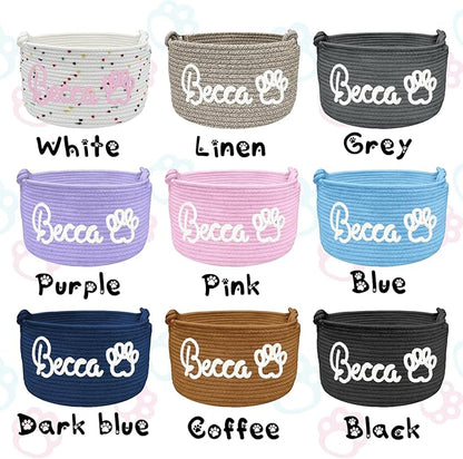 Personalized Dog Cat Toy Storage Basket Bin - Image 5