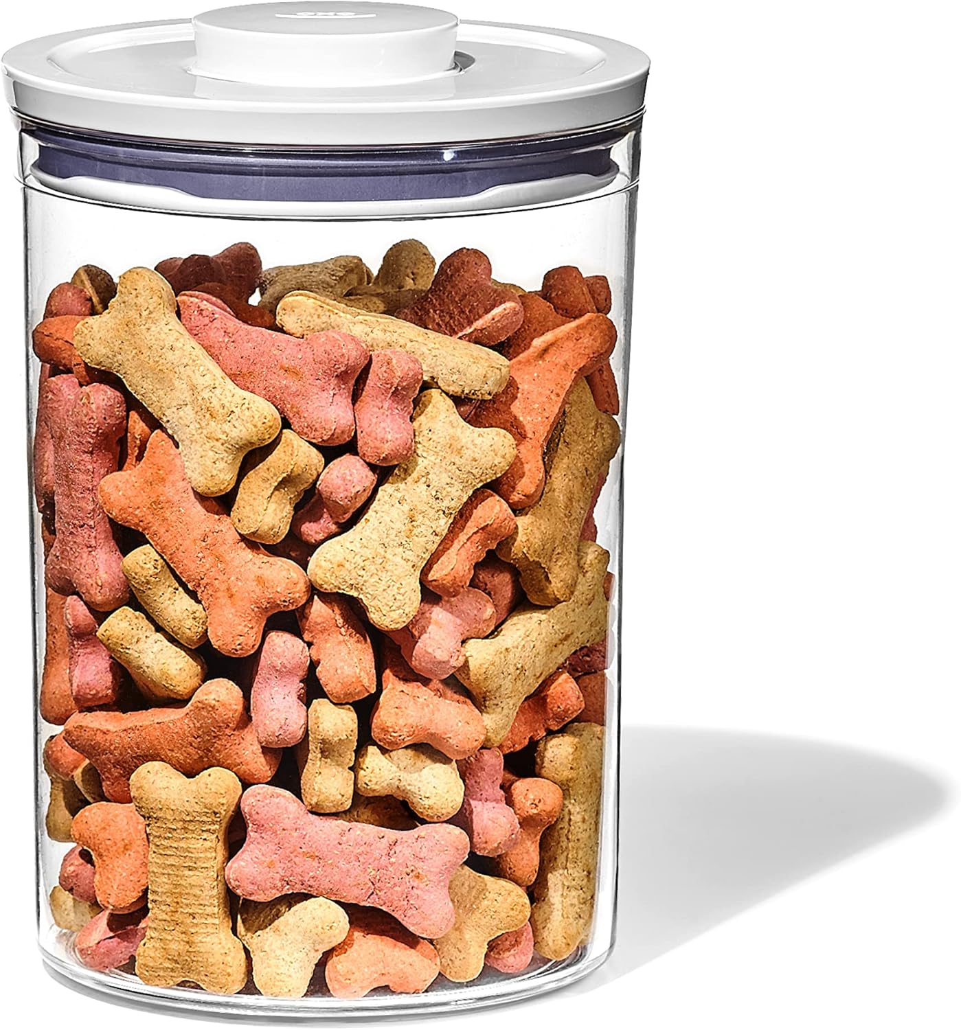 OXO Good Grips Pet POP Container – 3.3 Qt/3.1 L |Ideal for up to 3lbs of Dog Food or 2.5lbs of Cat Food | Airtight Dog and Cat Food Storage Container | BPA Free