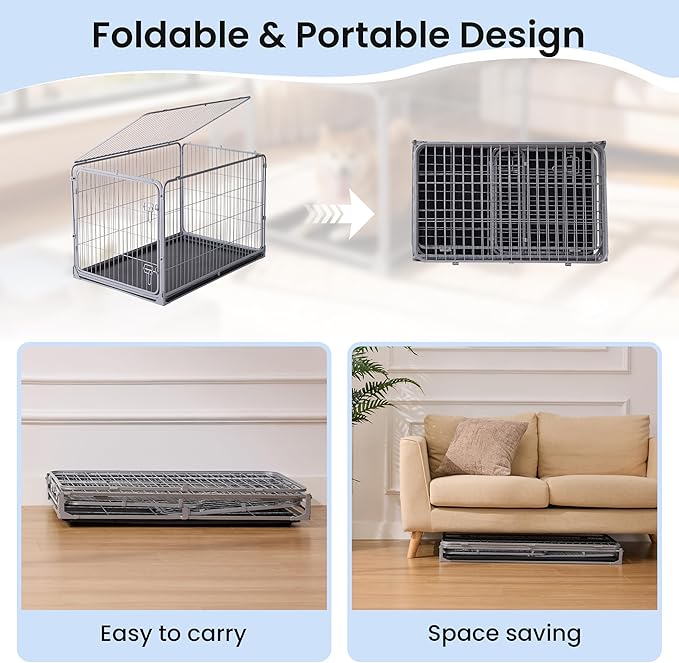 ZOMISIA Collapsible Dog Crate for Large Dogs - Image 8
