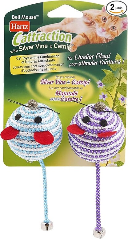 Hartz Cattraction Bell Mouse Cat Toy by Hartz