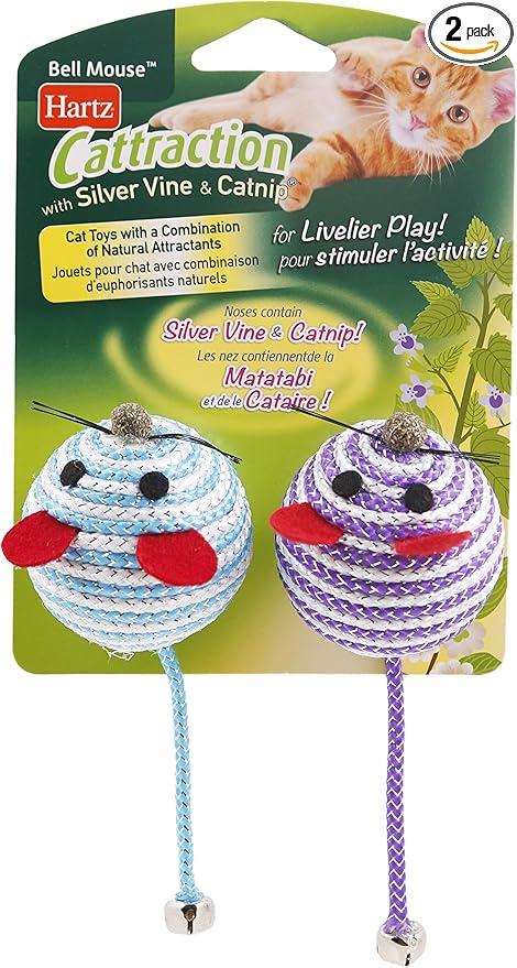 Hartz Cattraction Bell Mouse Cat Toy by Hartz