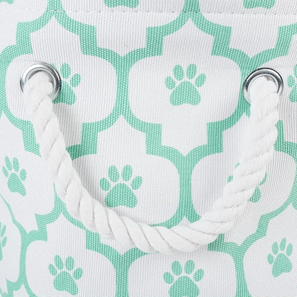 Bone Dry Pet Storage Collection Lattice Paw Print, Small Round - Image 3