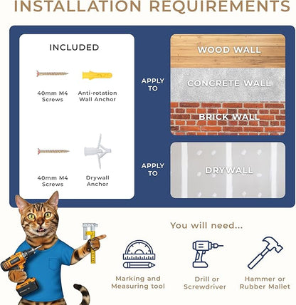 Space-Saving Cat Wall Shelves – Interactive Cat Wall Climber - Image 2