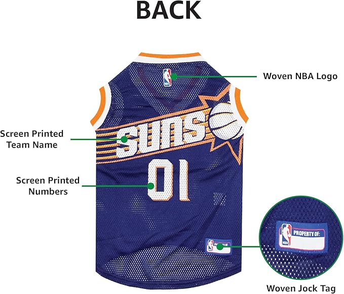 NBA PHOENIX SUNS DOG Jersey, Large - Image 6