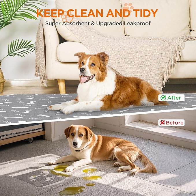 Washable Pee Pads for Dogs Large 48" x 48" 2-Pack Reusable Puppy Pads Pet - Image 7