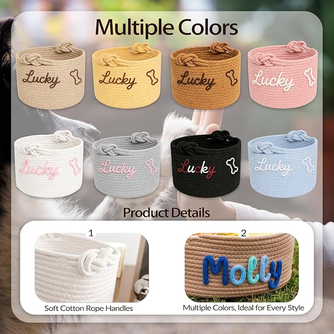 Personalized Dog Toy Basket - Image 3