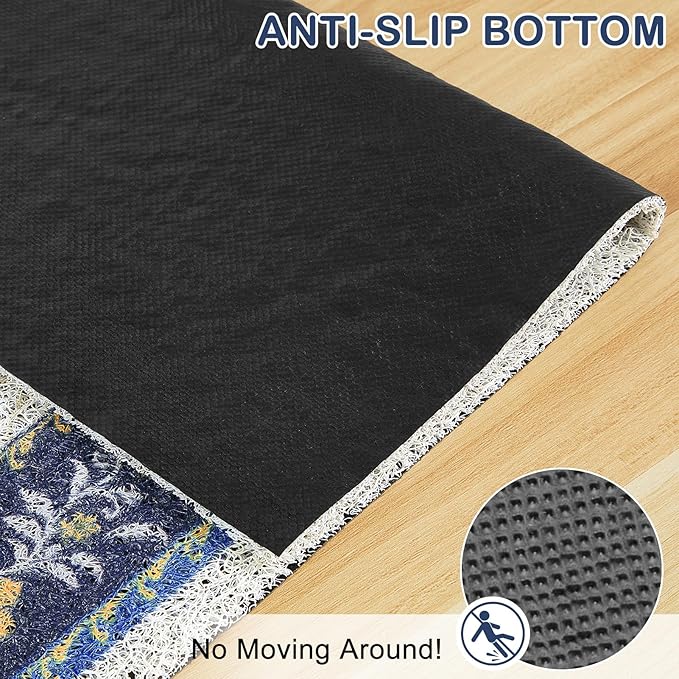 Unicorn Catcher Cat Litter Mat Non-Slip Bottom Litter Box Mat Urine-Proof Soft - Image 3