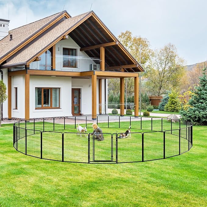Kfvigoho Dog Playpen Outdoor Extra Wide 32 Piece Panels Heavy Duty Dog Fence - Image 5