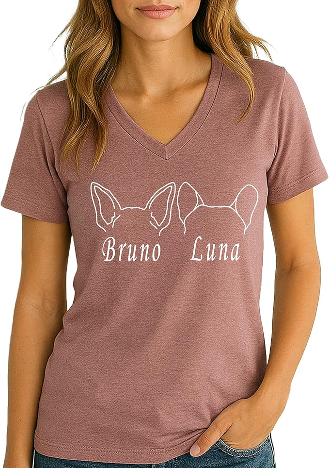 Custom Dog Mom Shirt Personalized Dog Ears Sweatshirt - Image 6