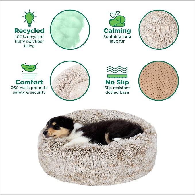 Furhaven 45" Round Calming Donut Dog Bed - Image 7