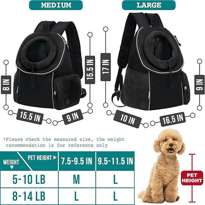 PetAmi Dog Carrier Backpack, Hands Free Front Pet Carrier - Image 2