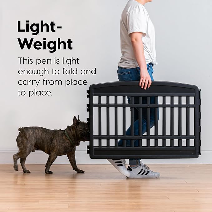 IRIS USA 24" Dog Playpen 8-Panel Pet Exercise Pen - Image 6