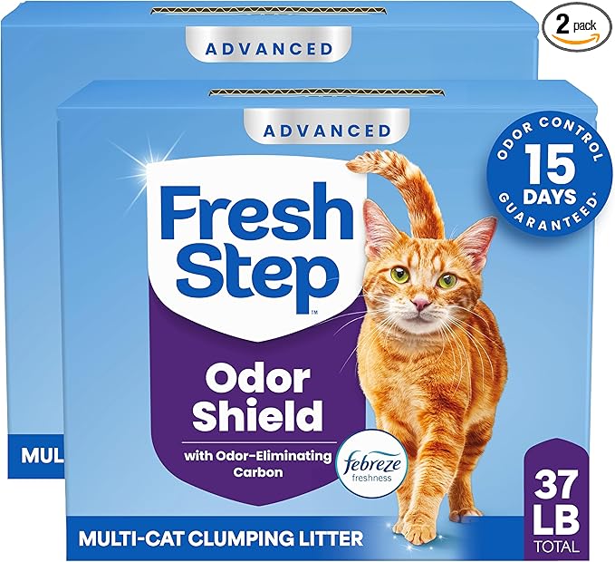 Fresh Step Advanced Odor Shield Multi Cat Clumping Litter by FreshStep