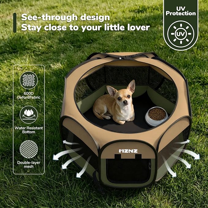Dog Cat Playpen, Portable Small Animal Playpen Crate Indoor - Image 6
