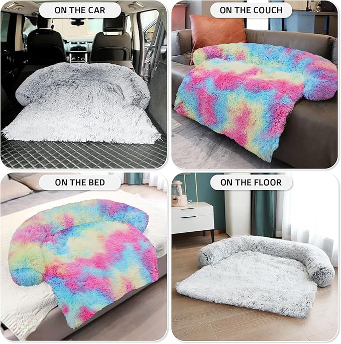 GGIB Calming Dog Bed Fluffy Plush Dog Mat - Image 6