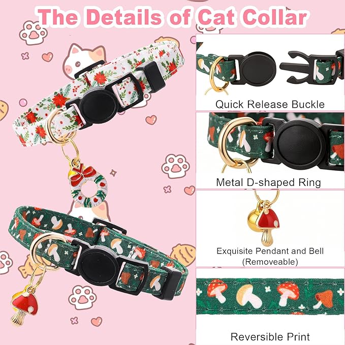 20 Pcs Holiday Cat Collars 4th of July Cat Collars - Image 3