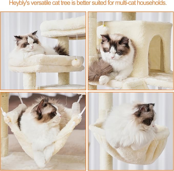 Heybly Cat Tree, 71-Inch-Tall Tower - Image 6