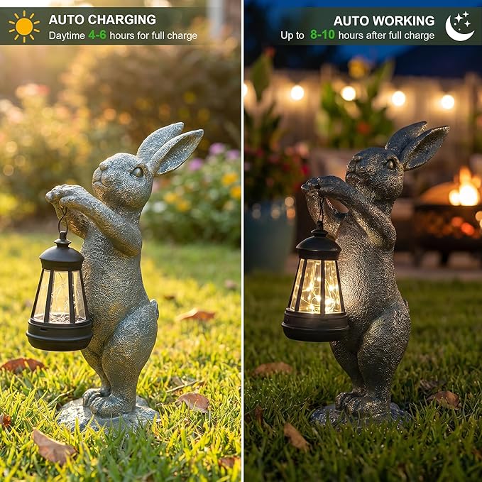 C&Y&G&X Garden Statue Rabbit - Image 2