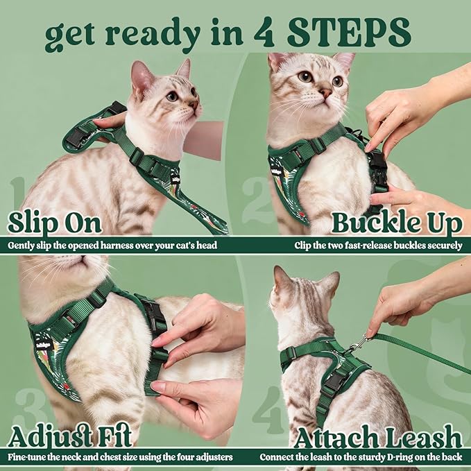 rabbitgoo Cat Harness and Leash Set, Escape Proof Vest Harness - Image 8