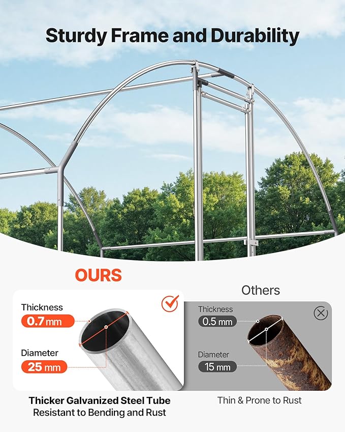 VEVOR Large Metal Chicken Coop - Image 3