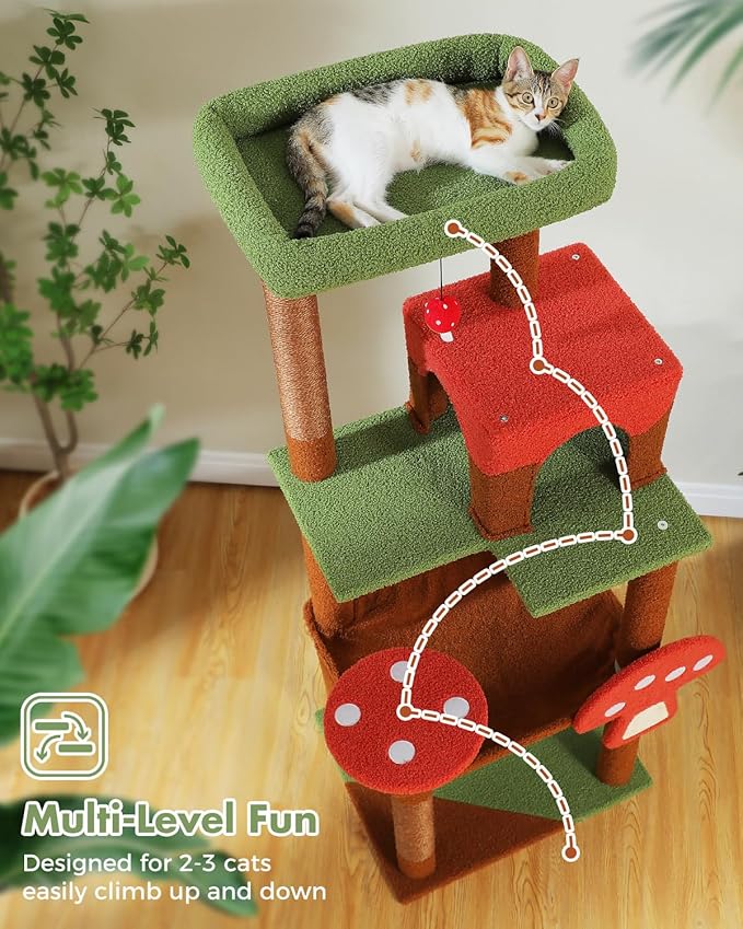 MUTTROS Mushroom Cat Tree Tower - Image 6