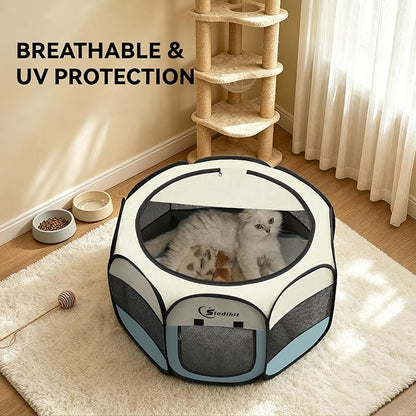 Siedihit Dog Cat Playpen, Puppy Pet Playpen Indoor - Image 5